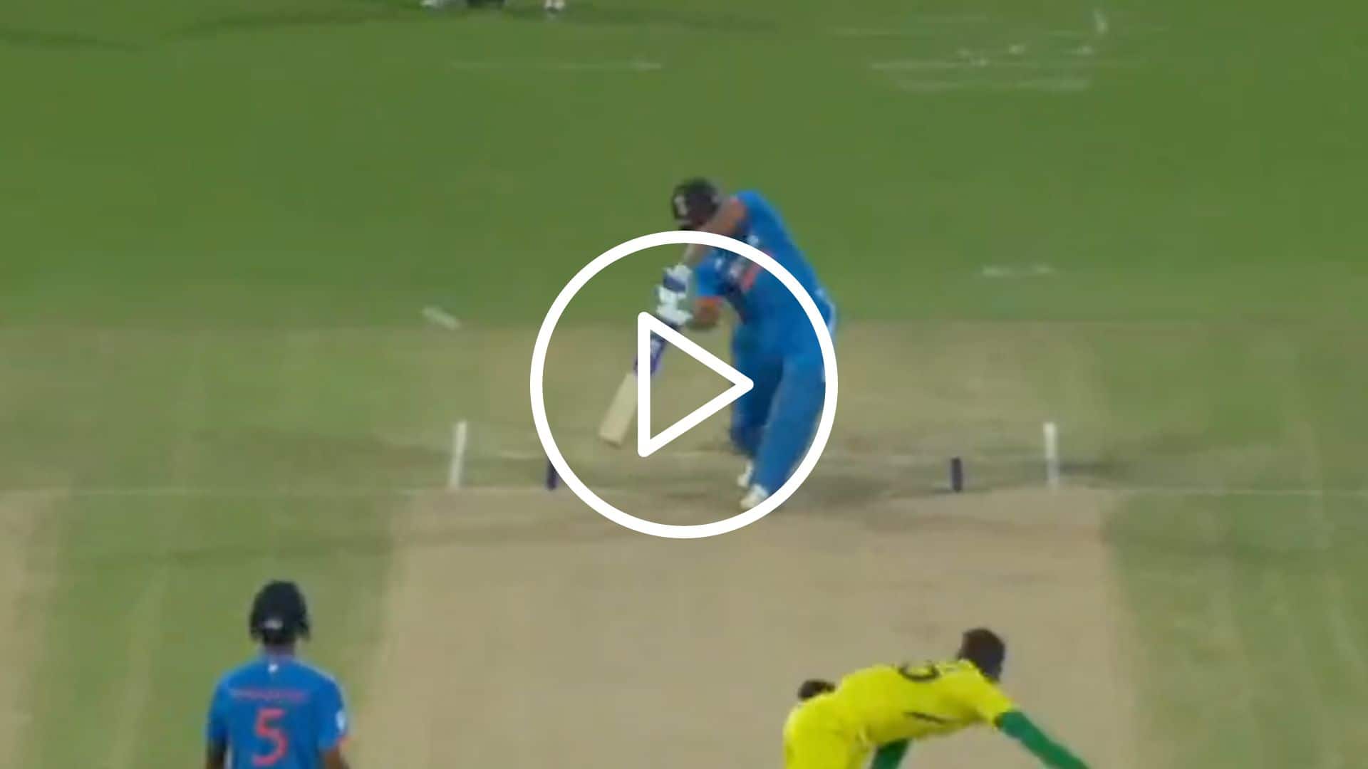 [Watch] Rohit Sharma Stuns Mitchell Starc With A Massive Six Over Extra Cover